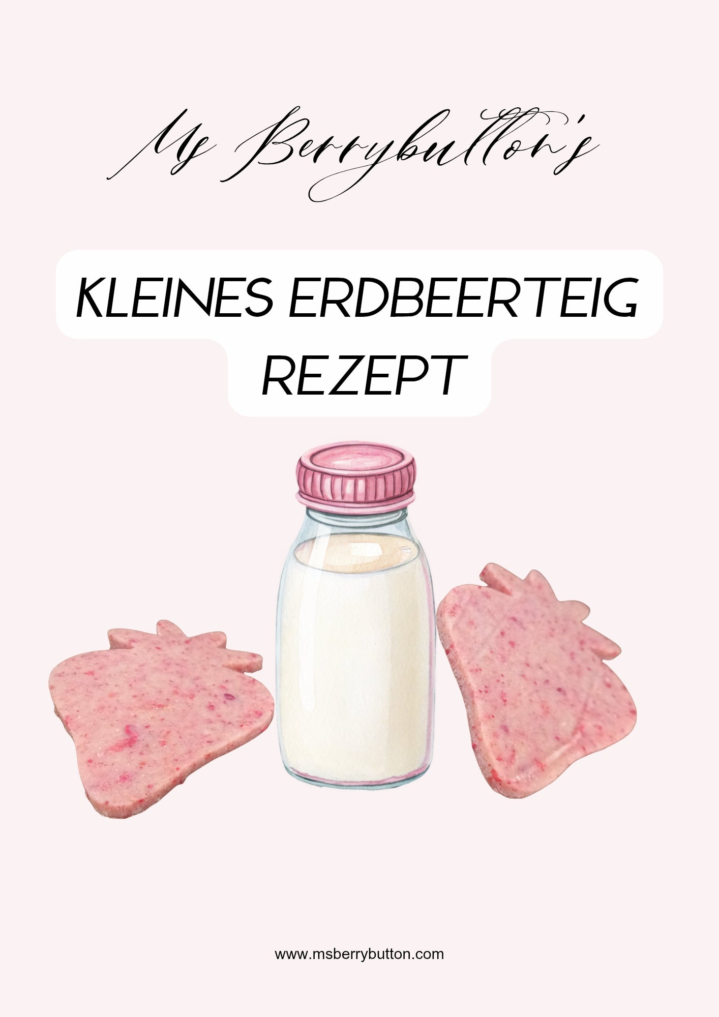 Erdbeercookies, kleines sommerliches Teigrezept