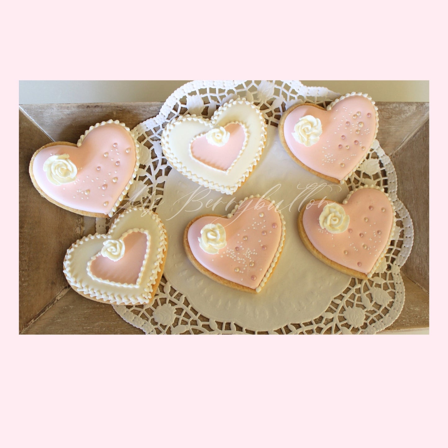 Ab ca Ende Juli bestellbar. Sugarcookies "Herzen", 6 Stück