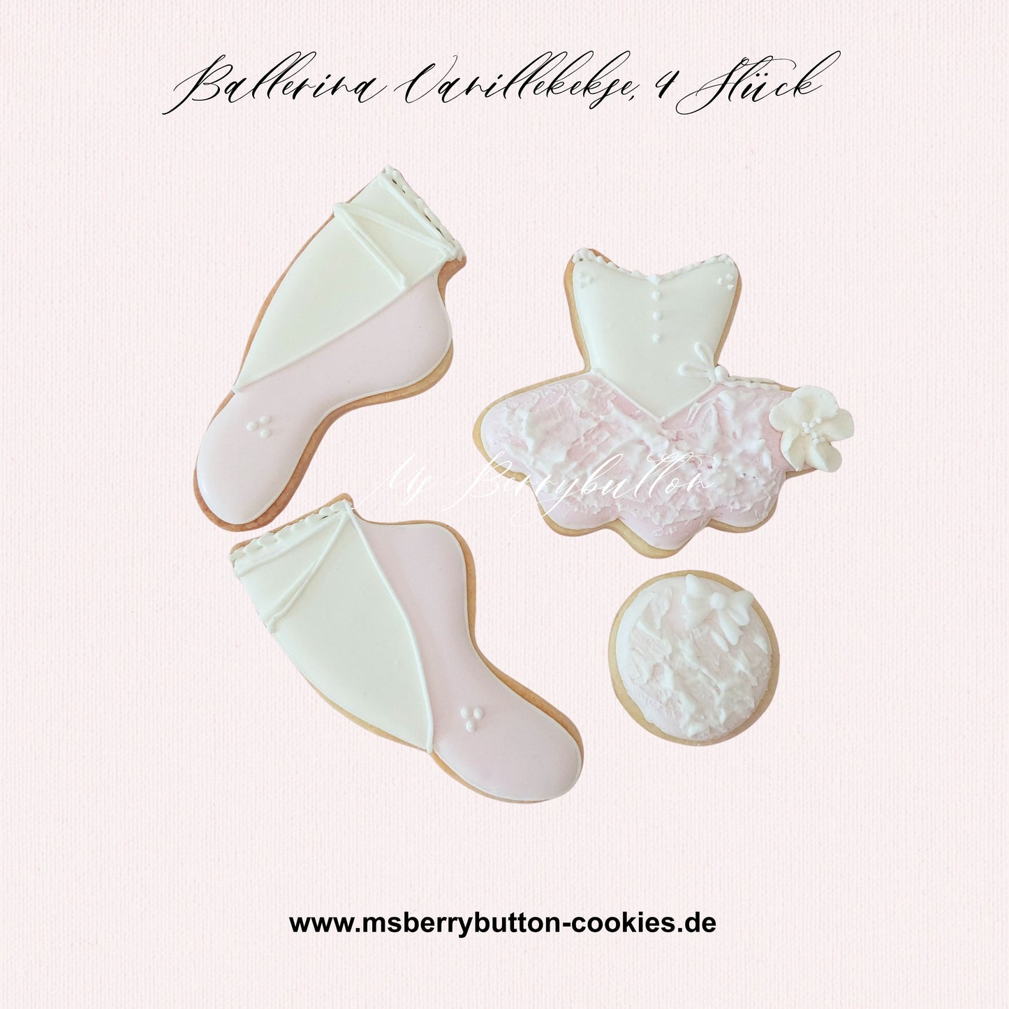 Sugarcookies "Ballerina Kekse" 4 Stück, Angebot bis zum 30.8.26