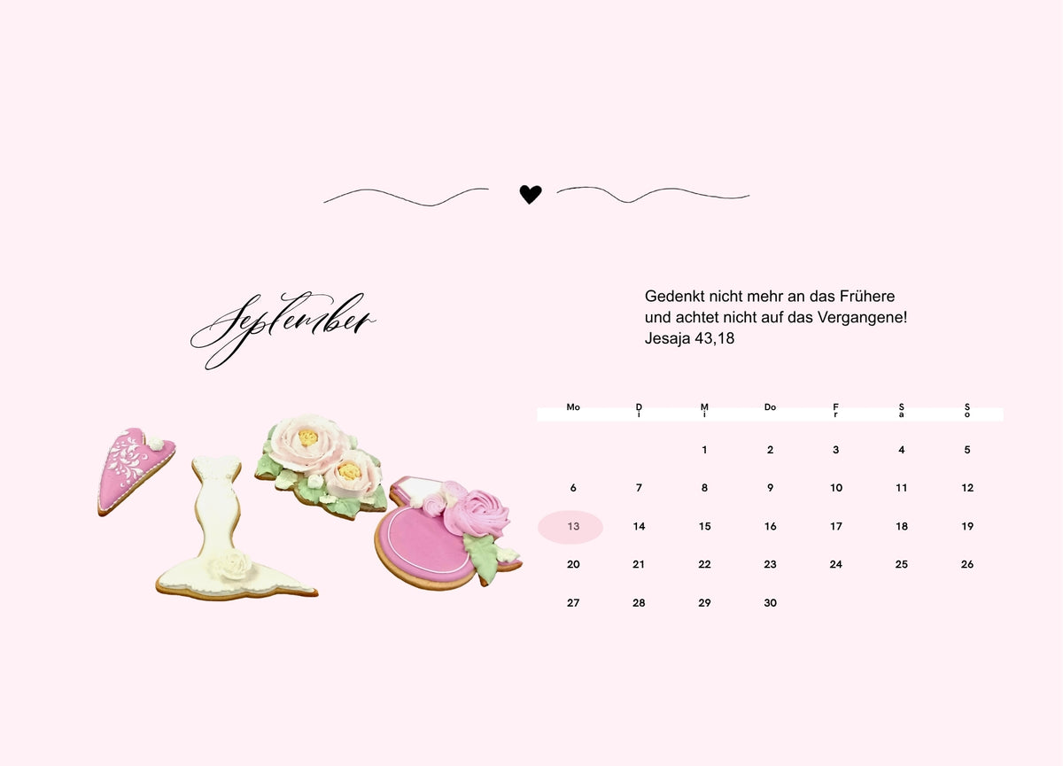 Kekskalender zum Aufstellen für 2027
