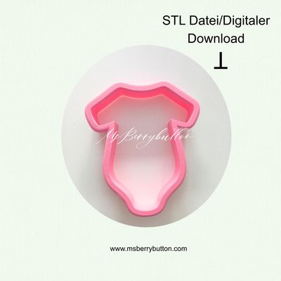 STL-Datei Baby Body, für 3 D Keksausstecher