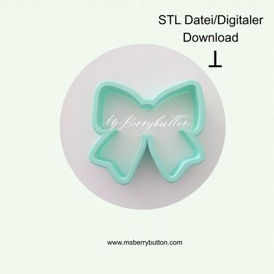 STL Datei für 3 D Druck Zuhause, Schleife, Keksausstecher