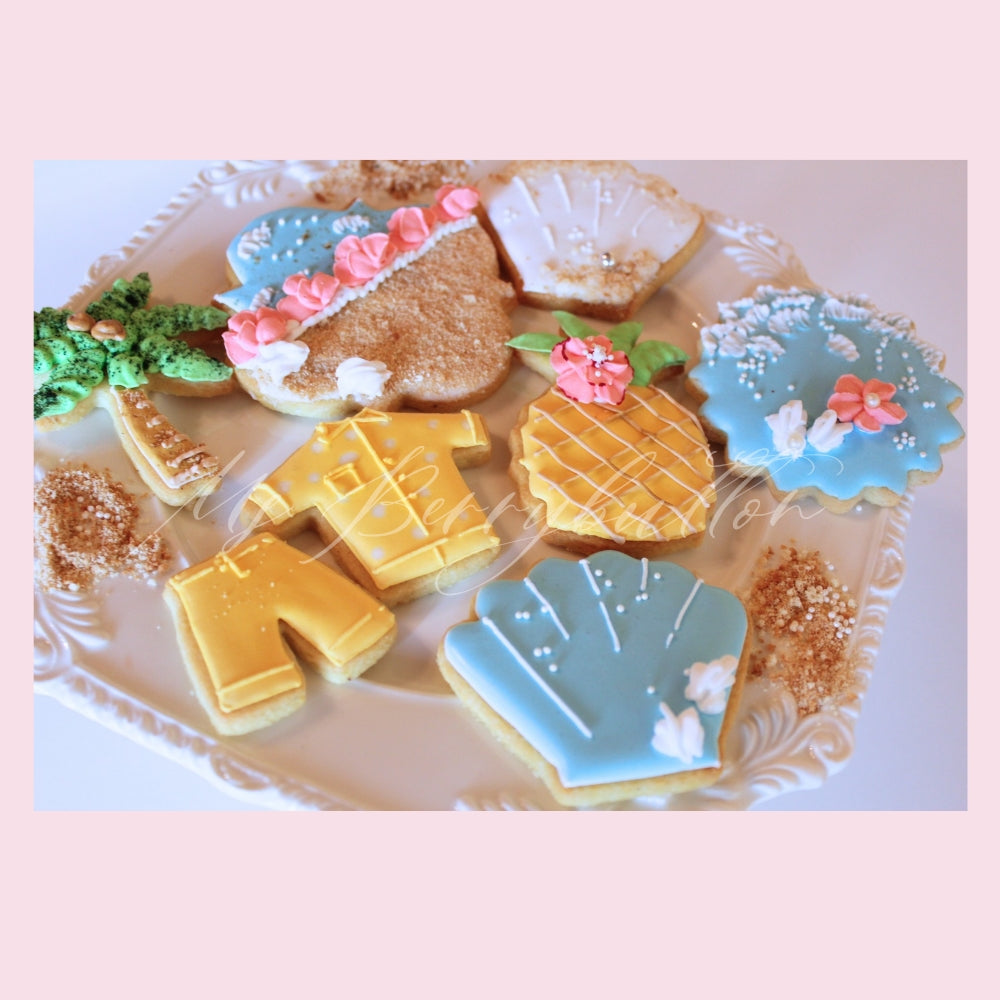 Ab ca Ende Juli bestellbar. Sugarcookies "Sommer, Sonne, Strand und Meer - 8 Stück"