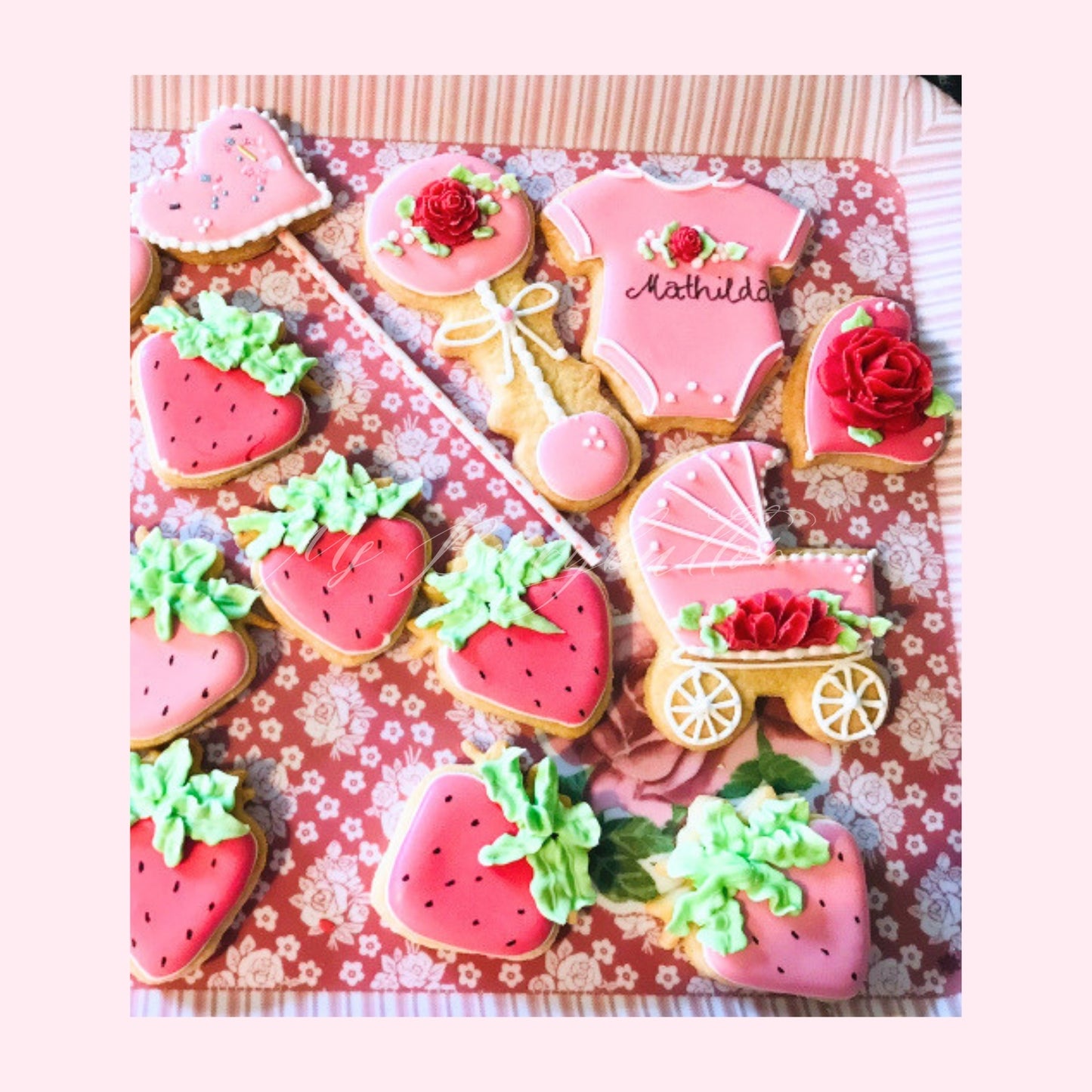 Ab ca Ende Juli bestellbar. Sugarcookies "Babycookies 12 Stück"