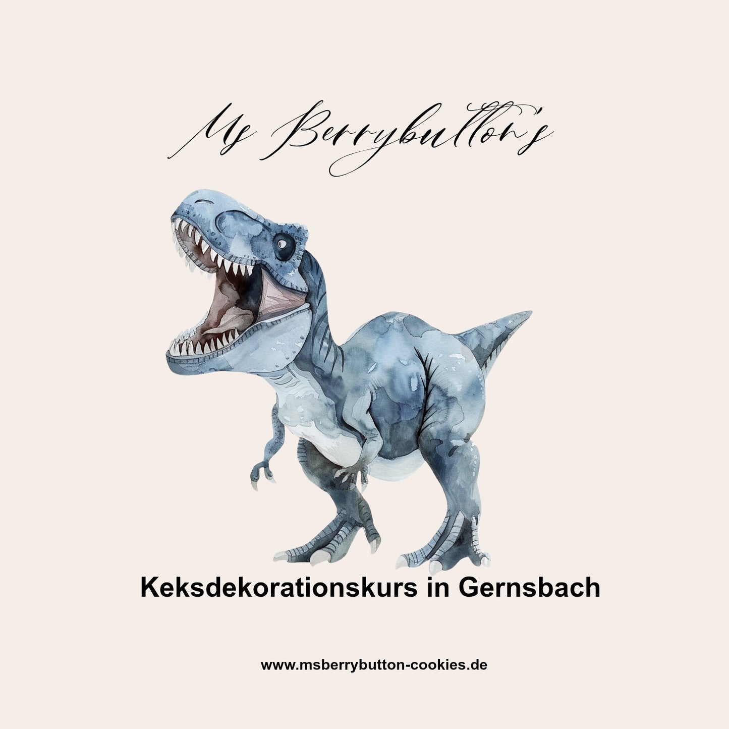 Dinosaurier Keksdekorationskurs für Kinder, Samstag 25.9 um 14:30