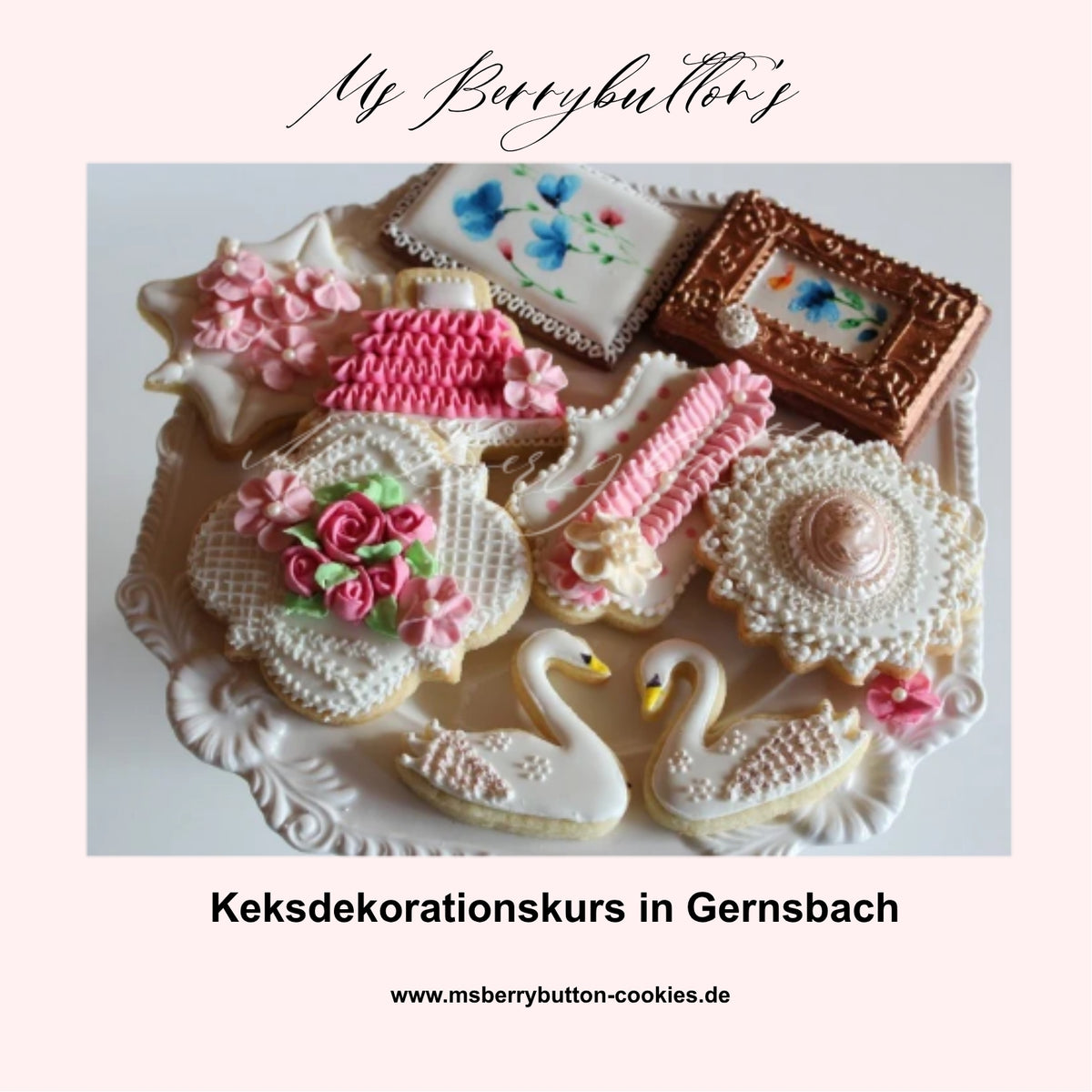Privatkurs (4,5h) Mastervintage Keksdekorationskurs, Termin auf Anfrage