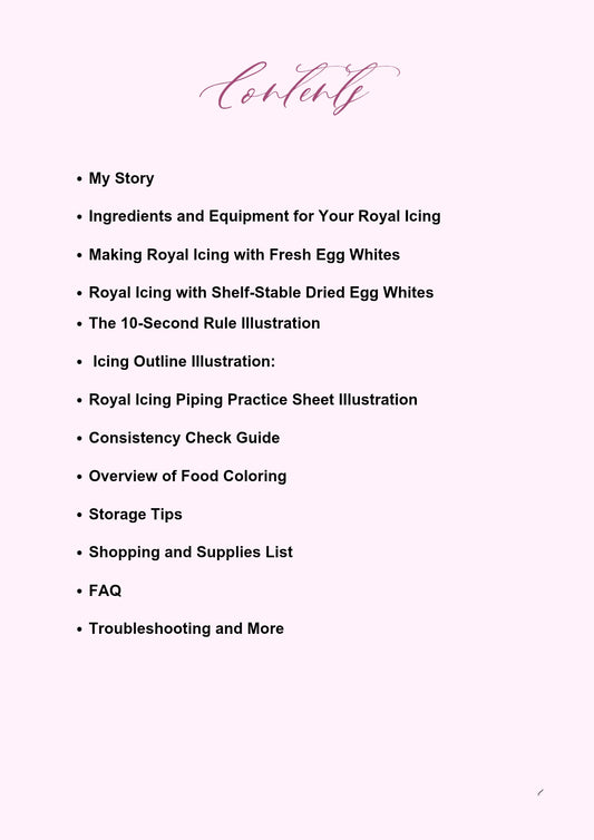 Detailed (English) Royalicing Recipe for sugarcookies, 34 pgs.