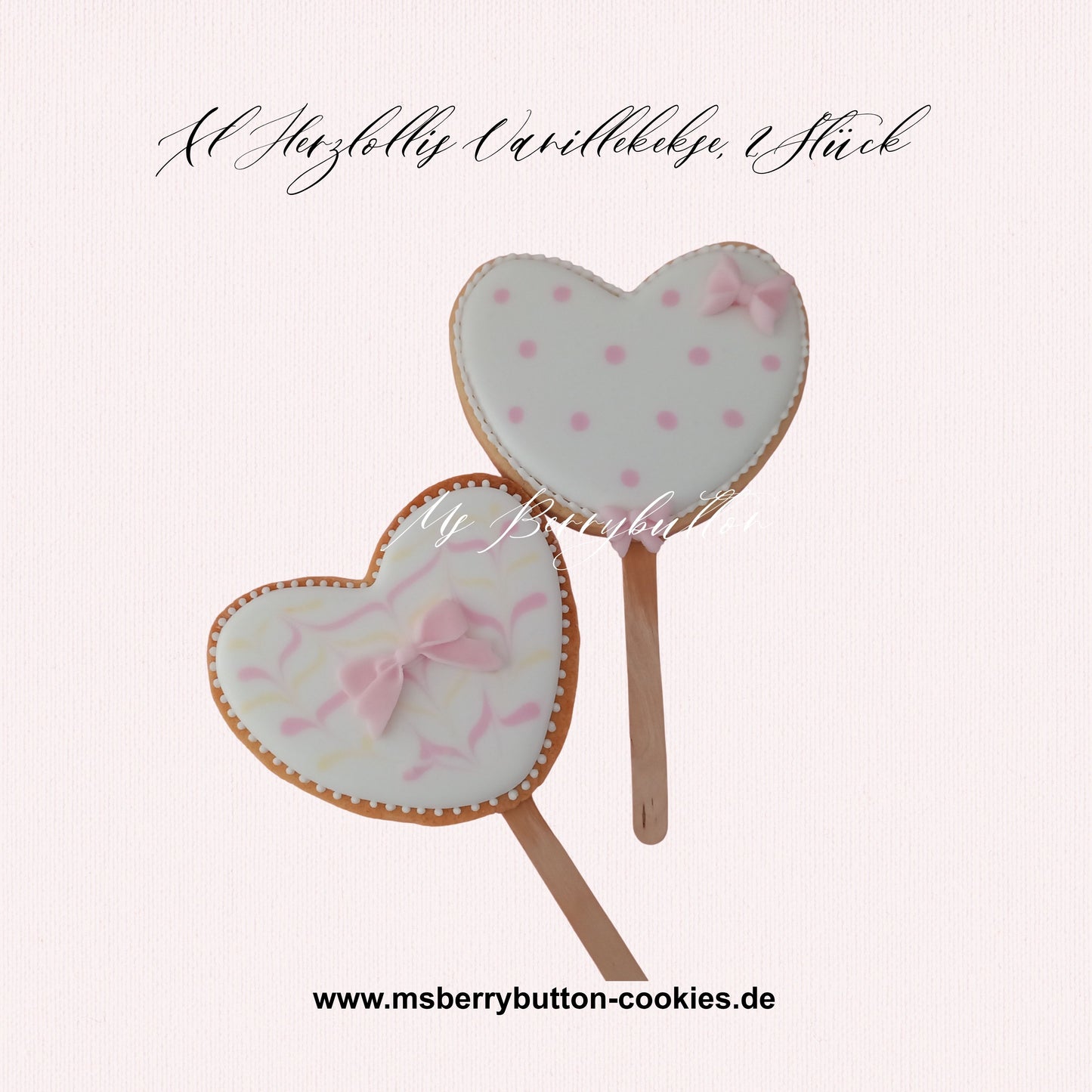 Sugarcookies "Sweetheart" 2 Stück, Angebot bis zum 30.8.26