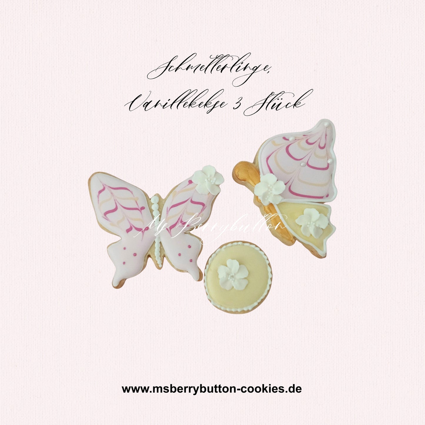 Sugarcookies "Schmetterlinge Kekse" 3 Stück, Angebot bis zum 30.8.26