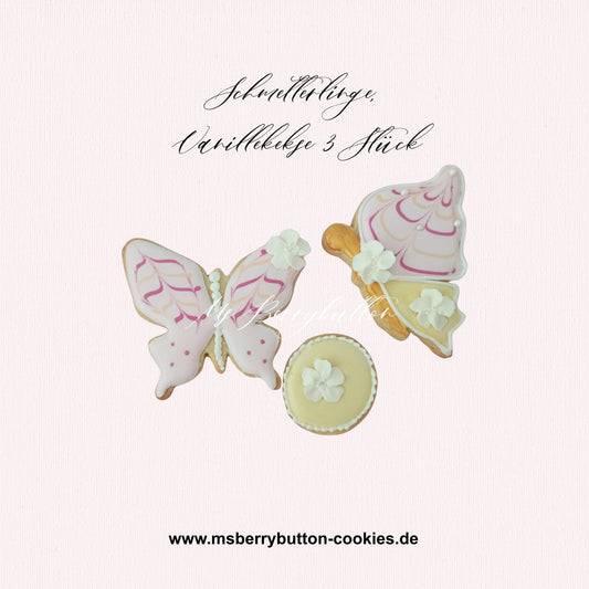 Sugarcookies "Schmetterlinge Kekse" 3 Stück, Angebot bis zum 30.8.26