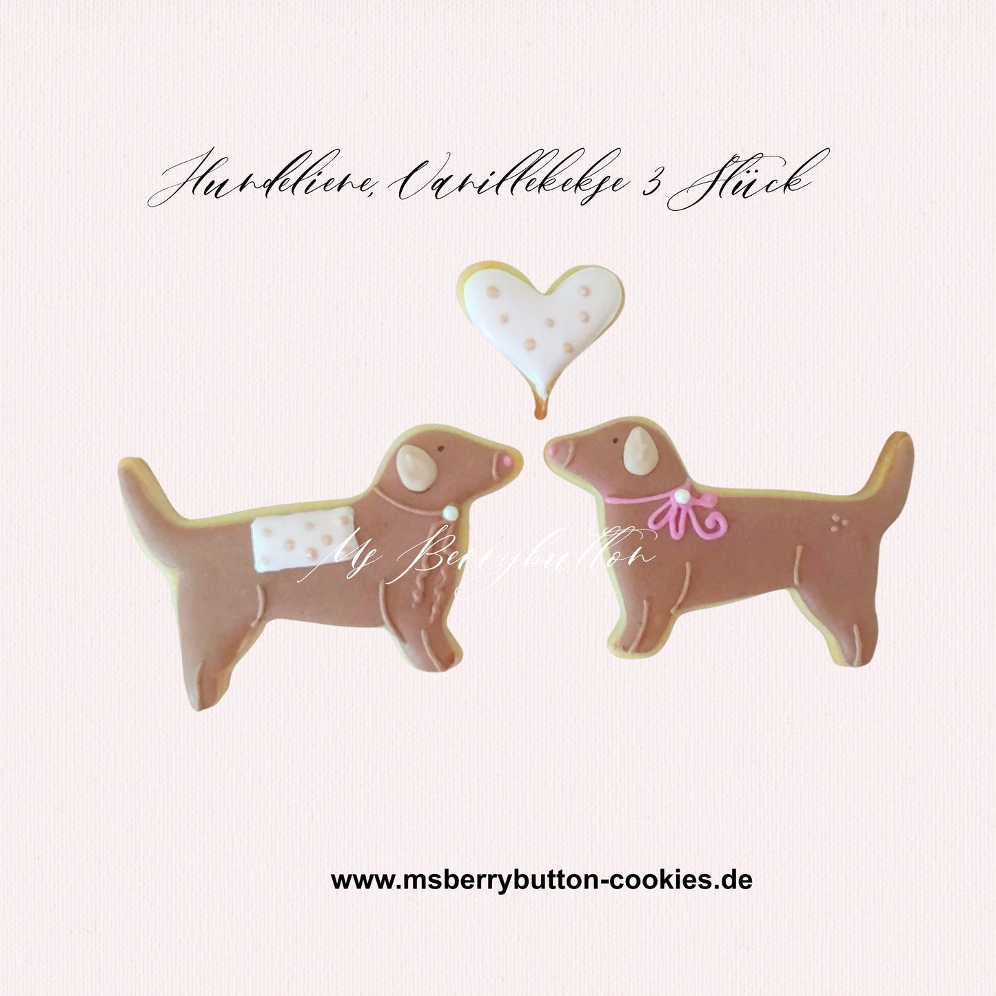 Sugarcookies "Hundeliebe Kekse" 3 Stück, Angebot bis zum 30.8.26