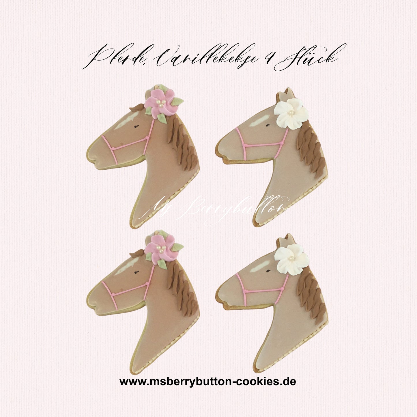 Sugarcookies "Pferde“ 4 Stück, Angebot bis zum 30.8.26
